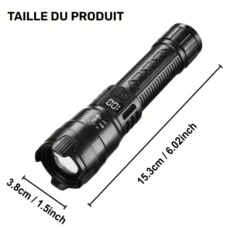 lampes LED rechargeables avec stroboscope – Image 8